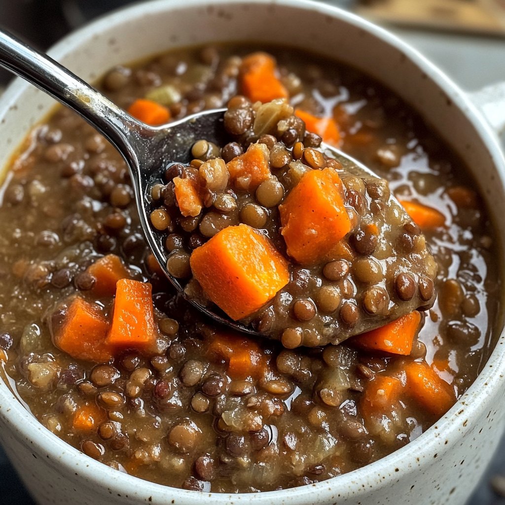 Linsensuppe mit Karotten
