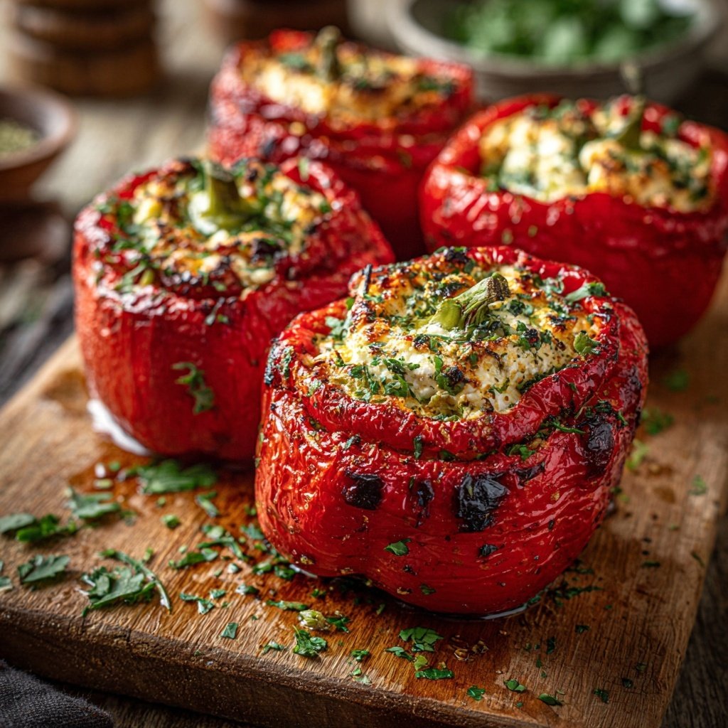 Ofen Paprika Mit Feta