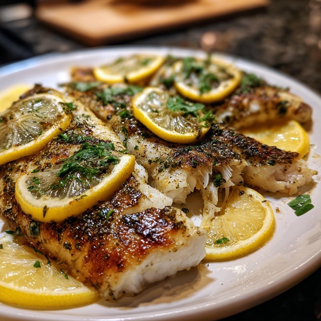 Gesund & Leicht Zitronen-Gegrillter Fisch