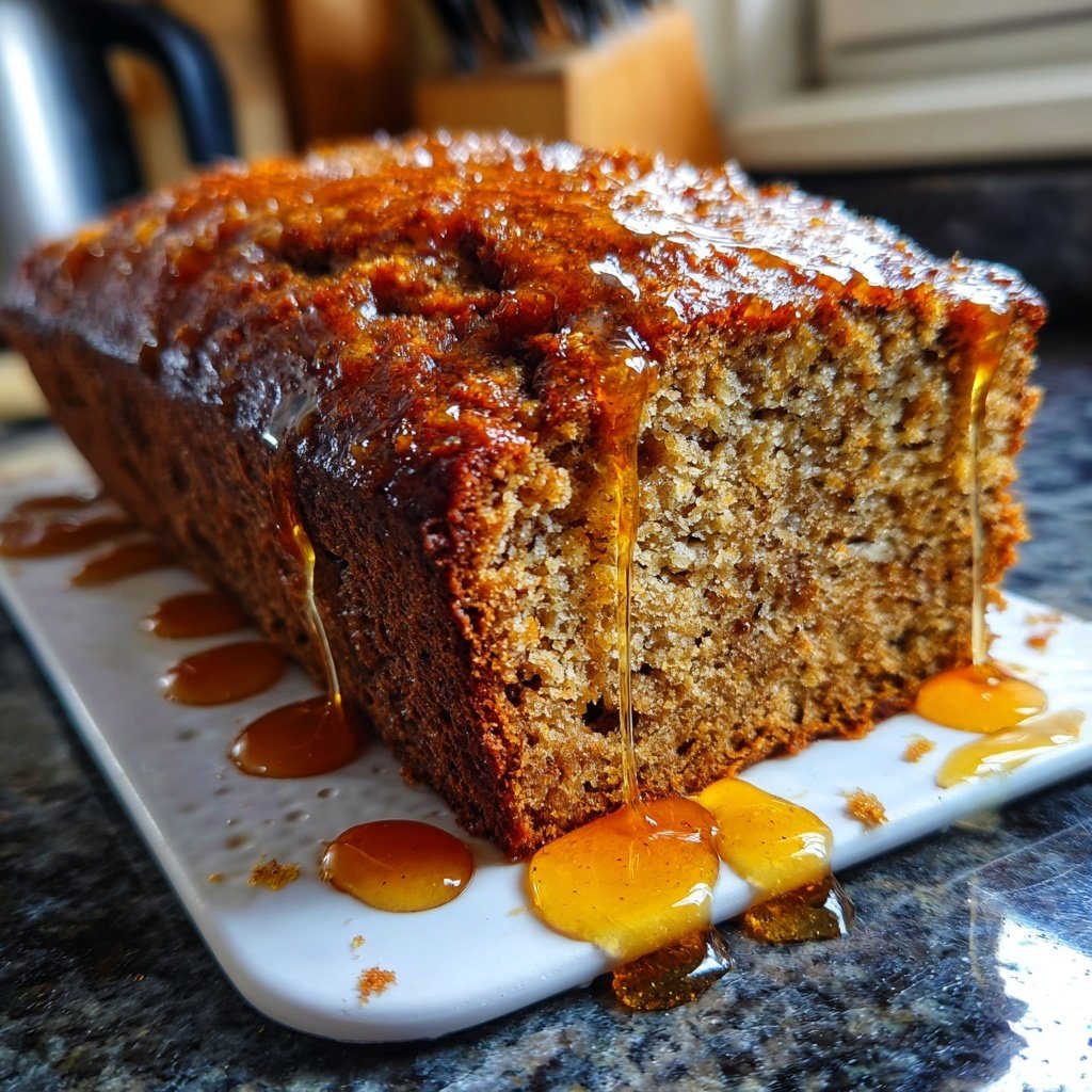 Bananenbrot mit Ahornsirup