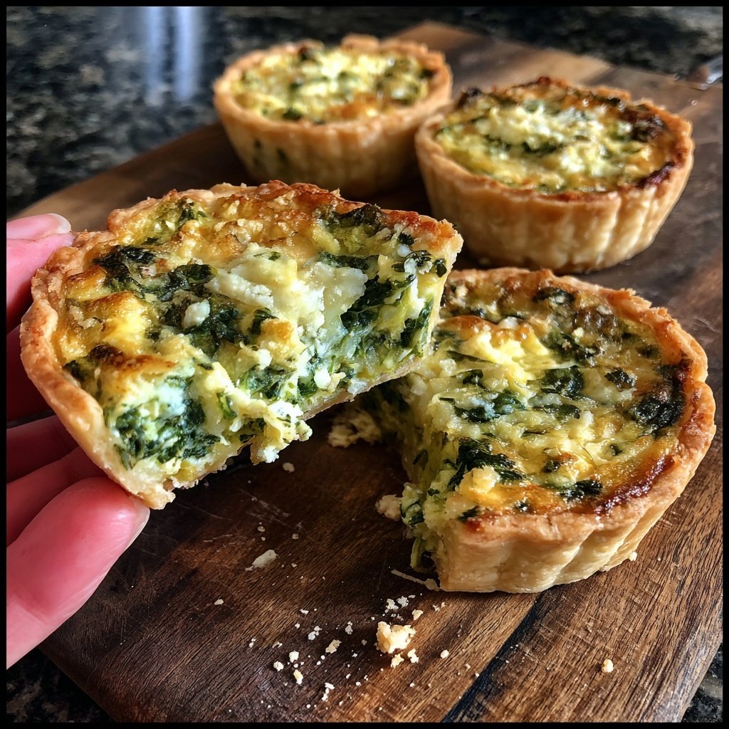 Mini-Quiches mit Spinat