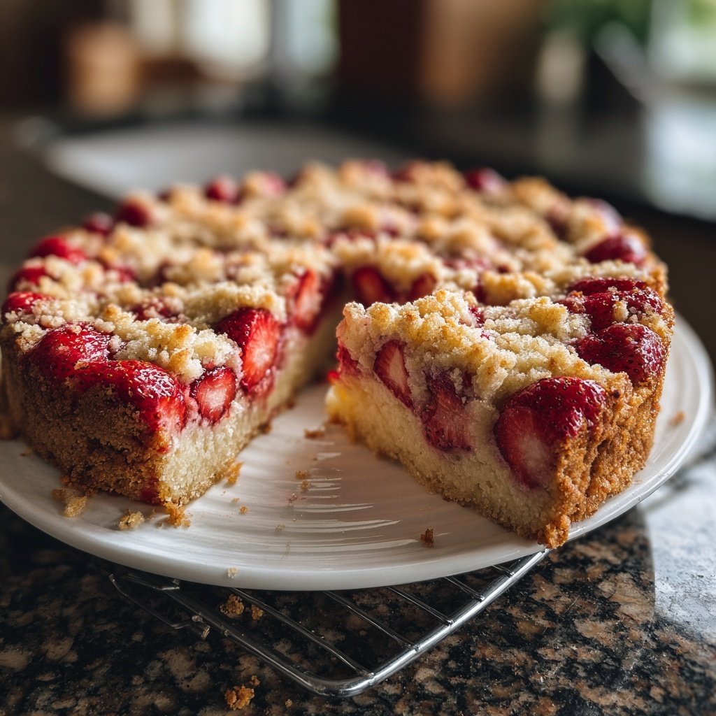 Erdbeer Streusel Kuchen