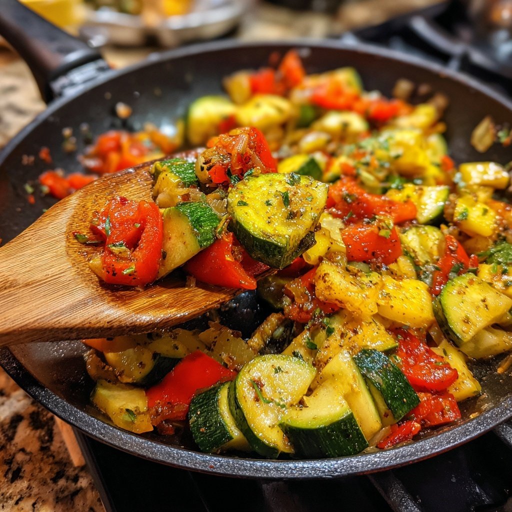 Kalorienarme Nudelpfanne