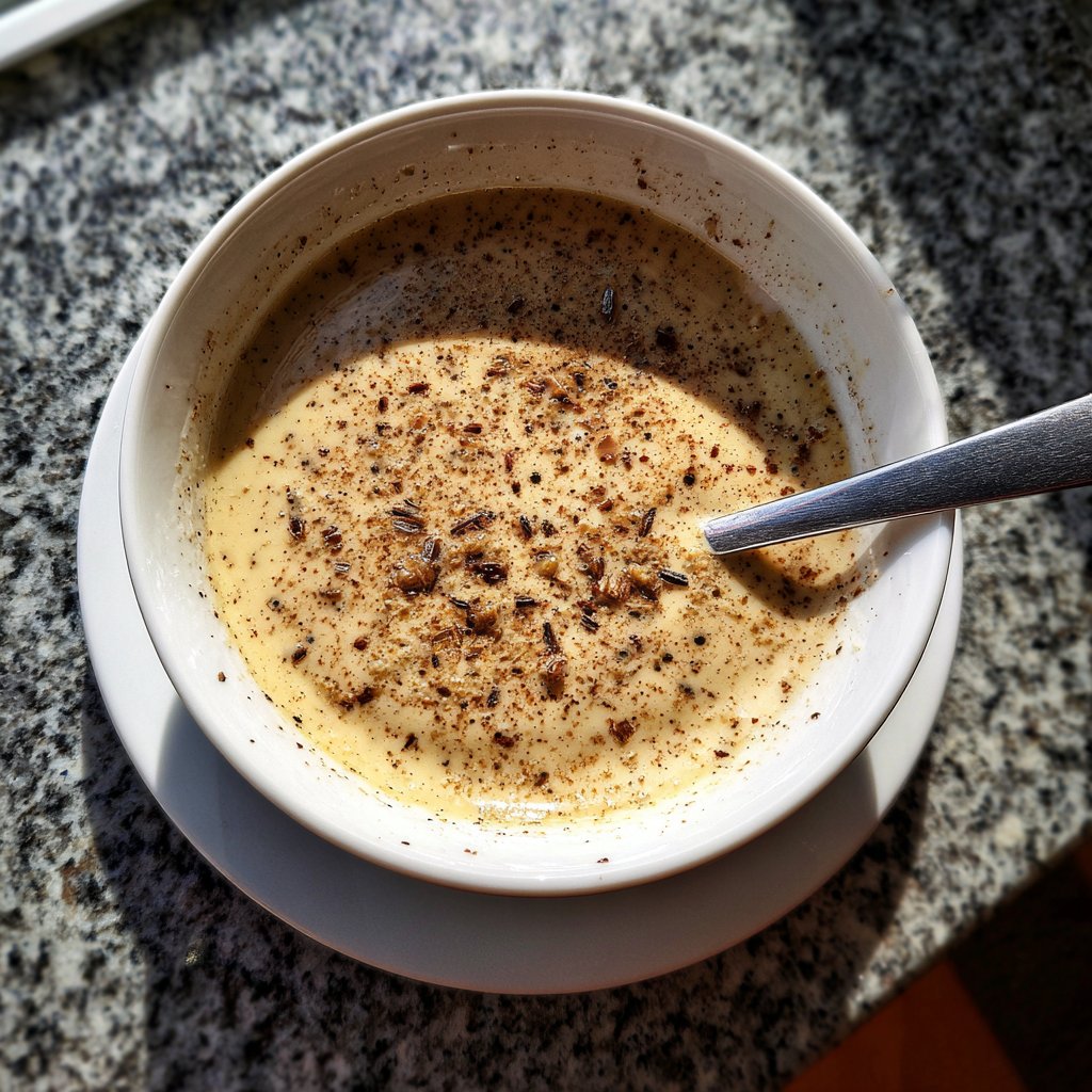 Cremige Blumenkohlsuppe mit Muskat