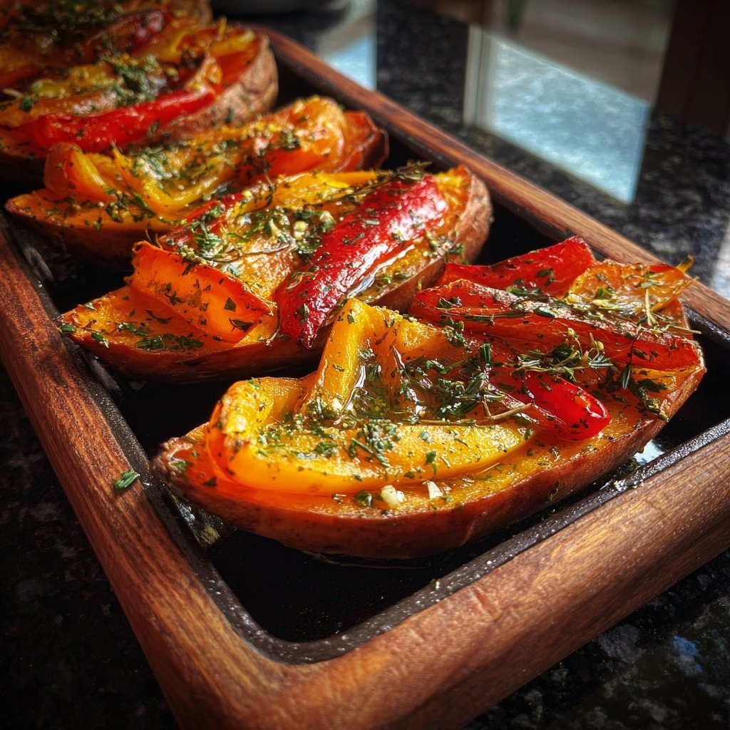 Ofen Süßkartoffeln Mit Paprika