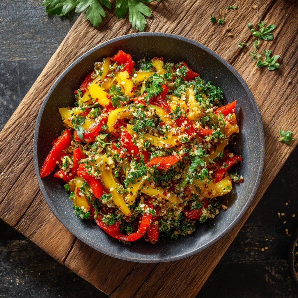 Kalorienarme Gemüsepfanne Mit Paprika