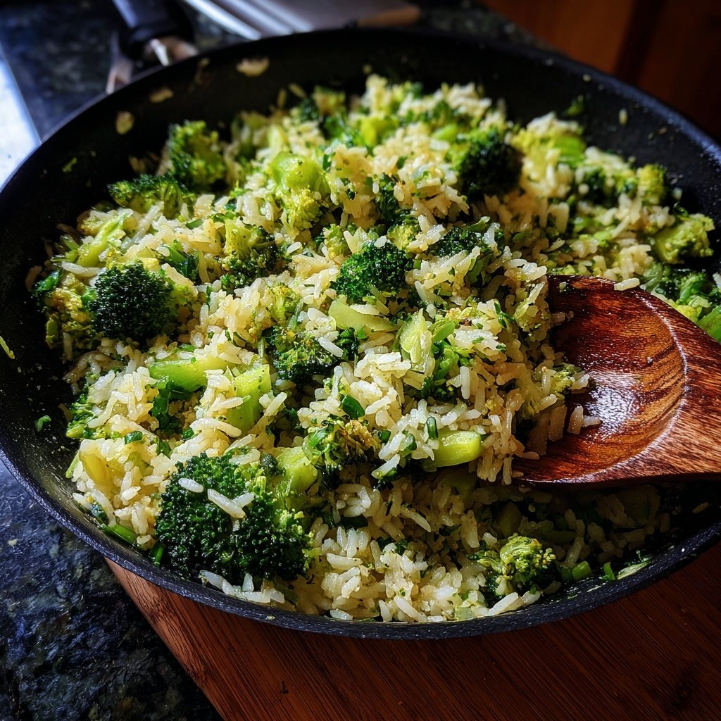 Brokkoli Reis Pfanne Vegetarisch