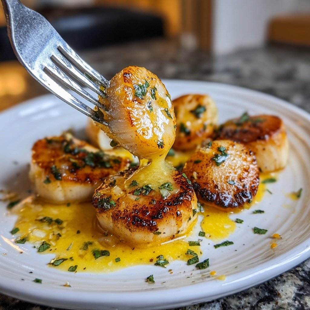 Jakobsmuscheln mit Zitronensauce