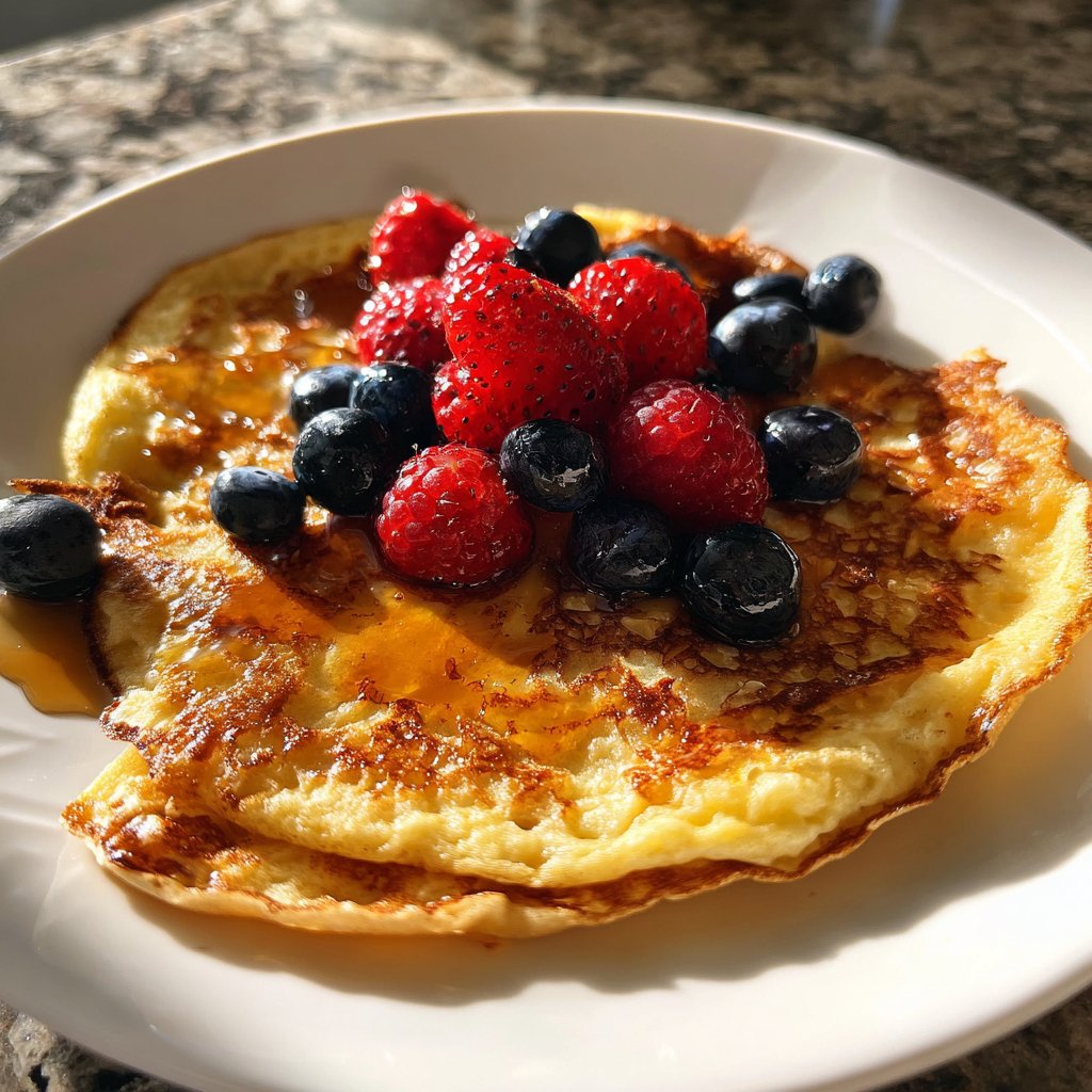Pfannkuchen mit Proteinmehl