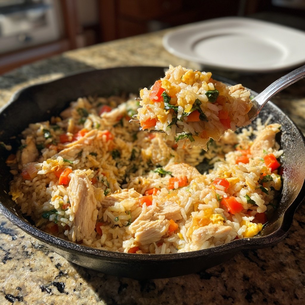 Kalorienarme Pfanne Mit Reis